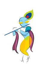 155x240 Line Art Krishna Photos, Royalty Free Images, Graphics, Vectors