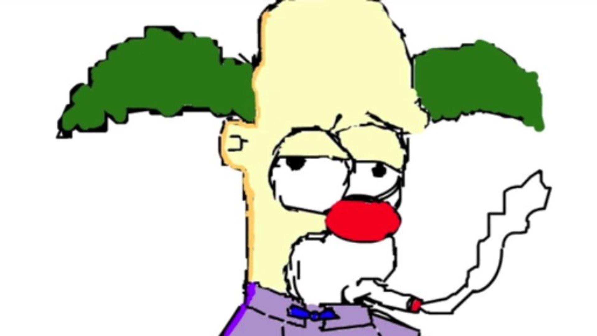 1919x1080 Krusty The Clown Speed Drawing