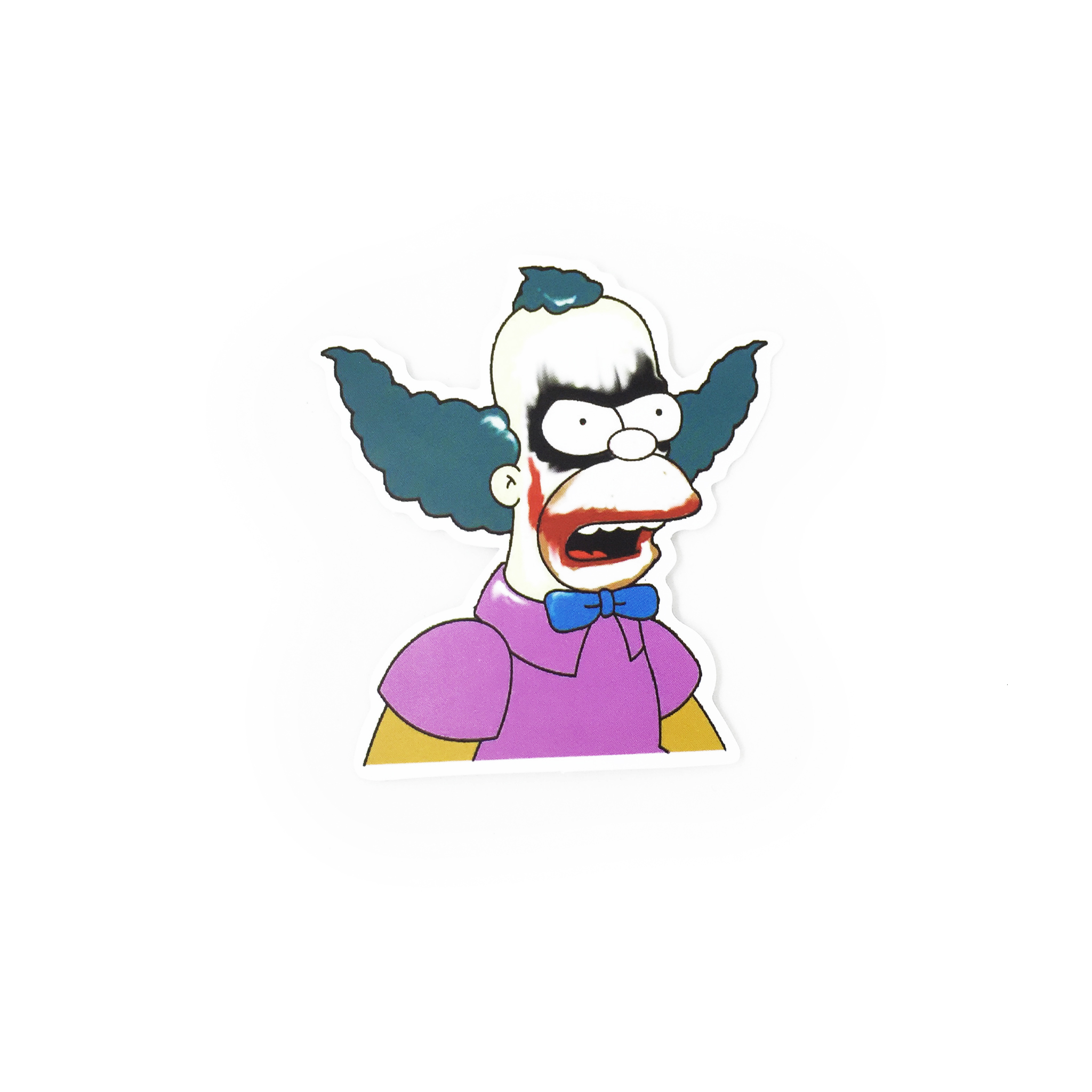 2048x2048 Krusty The Clown Simpsons Matte Sticker Decal Shoparena