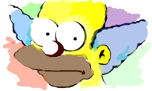 500x300 Krusty The Clown A Character Speedpaint Drawing