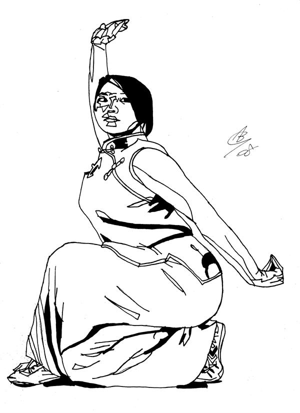 600x826 Emily Kung Fu Drawing