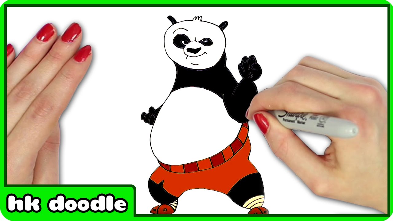 1280x720 How To Draw Po From Kung Fu Panda