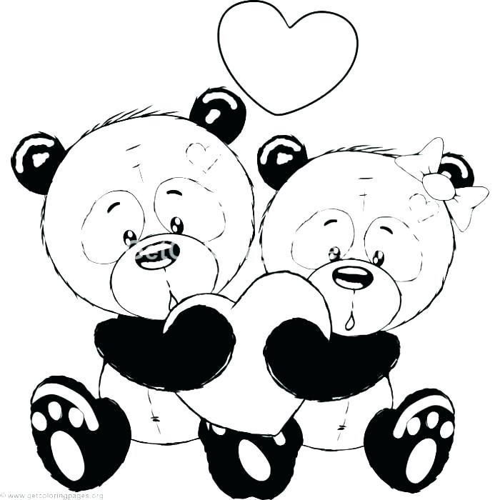 700x700 Coloring Pages Panda