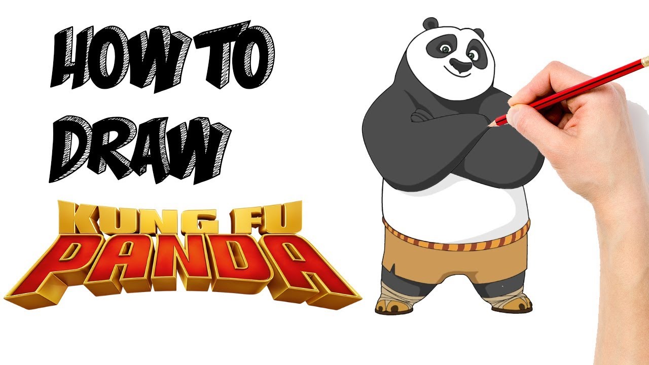 1280x720 How To Draw Po Kung Fu Panda Cartooning Kids