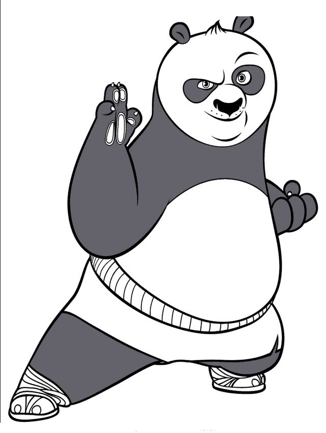 640x850 Kung Fu Panda Drawing