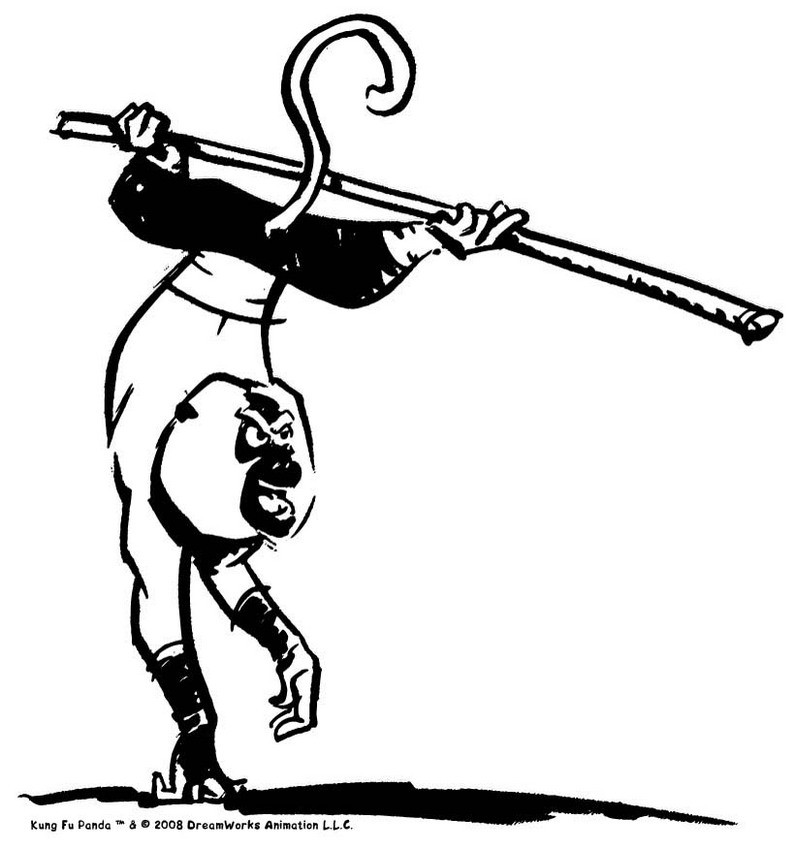 795x850 Monkey Ready To Fight Coloring Pages