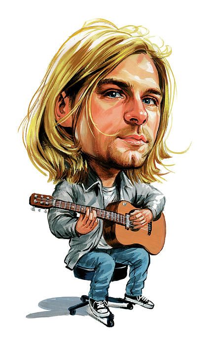 426x700 kurt cobain great caricature love kurt great guys kurt