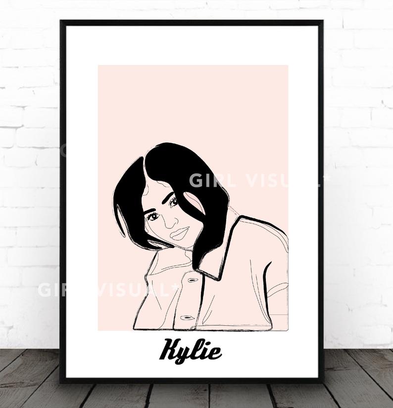 794x824 kylie jenner inspired fashion illustration inspired