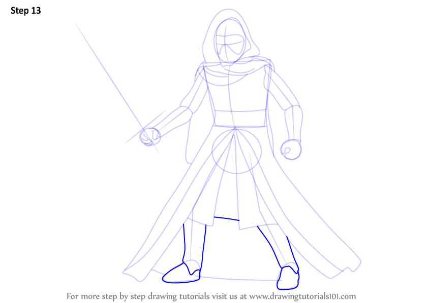 844x598 Learn How To Draw Kylo Ren From Star Wars