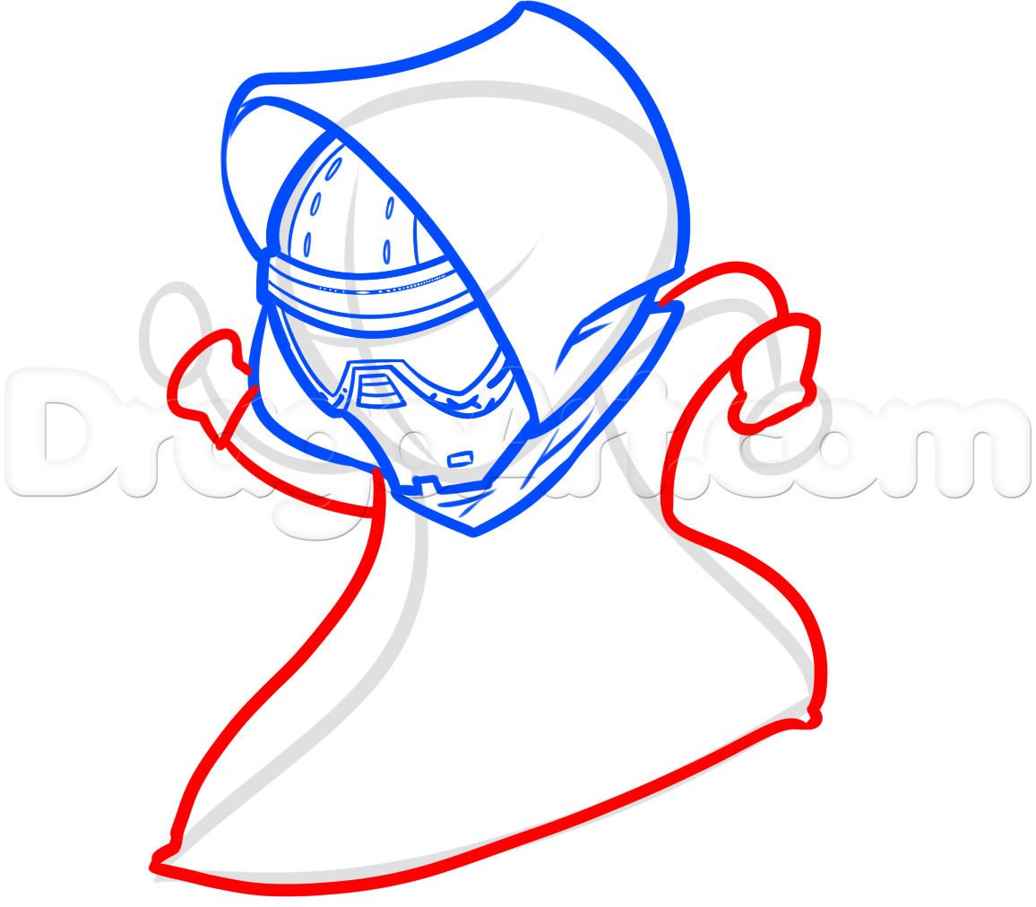 1156x1012 Step How To Draw Chibi Kylo Ren