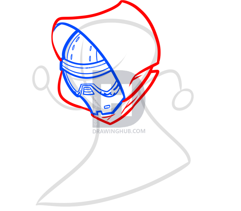 822x720 How To Draw Chibi Kylo Ren, Step