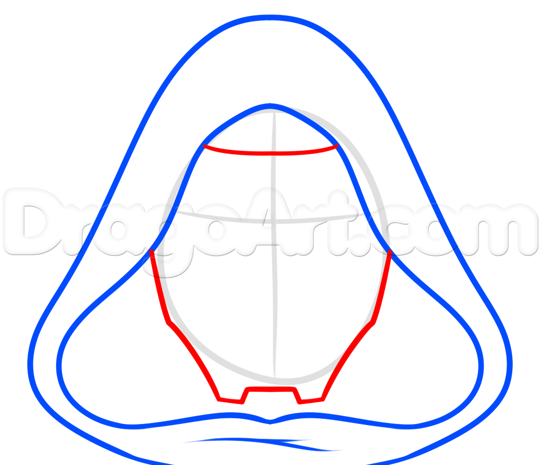 1055x907 How To Draw Kylo Ren Easy, Step