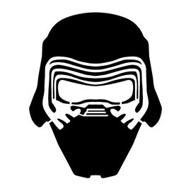 270x270 Kylo Ren Mask Stencil Valentines Schmalentines Galentines Star