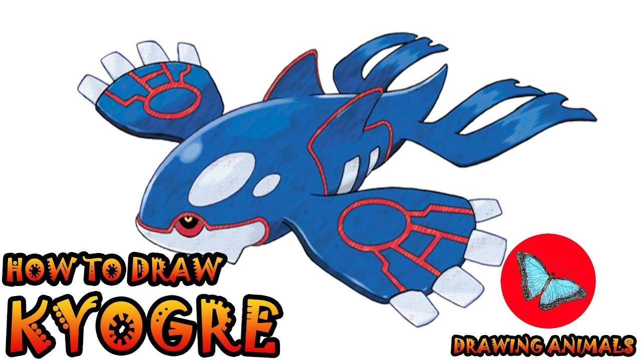 1280x720 How To Draw Kyogre Pokemon Coloring And Drawing For Kids