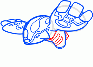302x220 How To Draw Mega Kyogre, Step