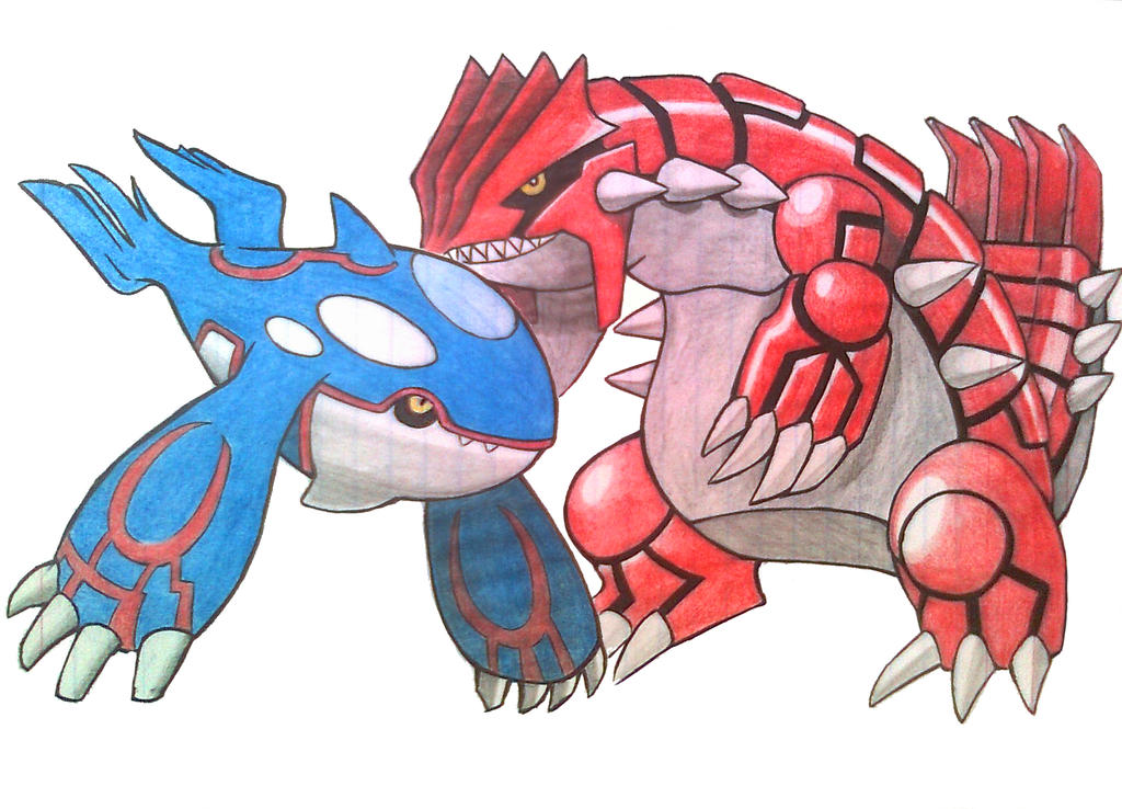 1024x738 Groudonkyogre Of Pokemon Emerald The Legendary