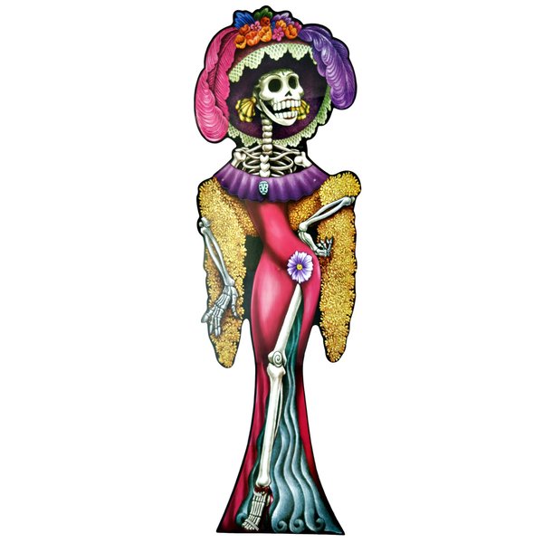 600x600 Dia De Los Muertos La Catrina Xl Poster Superskull