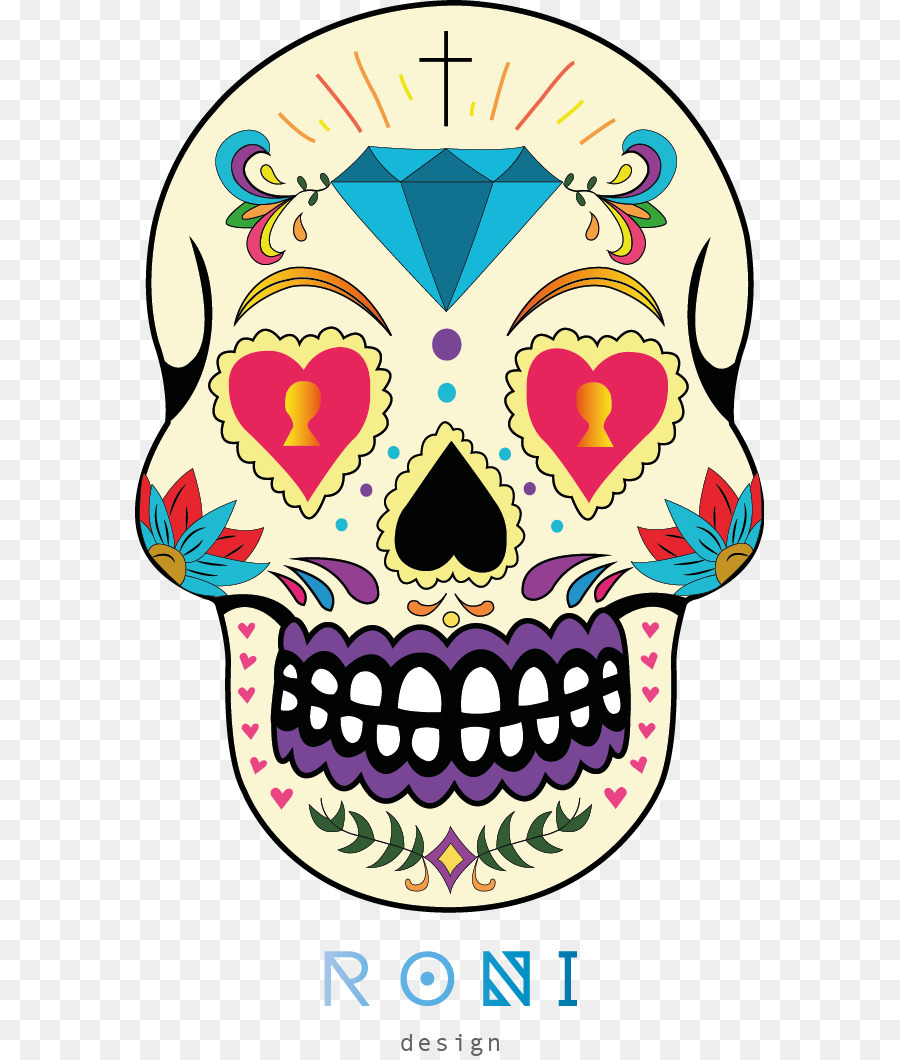 900x1060 Skull, Mex Drawing, Transparent Png Image Clipart Free Download