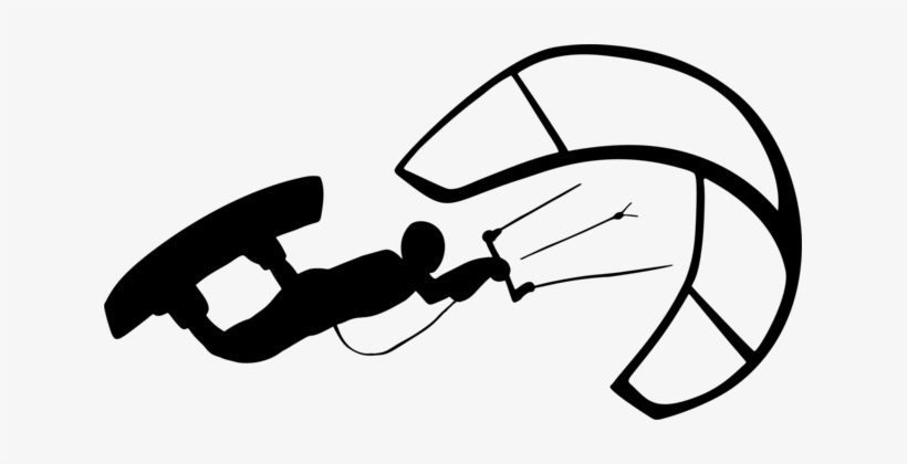 820x420 Kitesurfing Silhouette Windsurfing Drawing