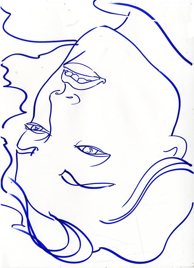 670x922 Main Dans La Main Digital And Ink On Paper