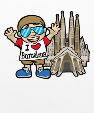 190x228 I Love Barcelona Spain La Sagrada Familia Pillowcase X