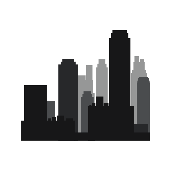 550x550 Downtown La Skyline Pencil Drawing