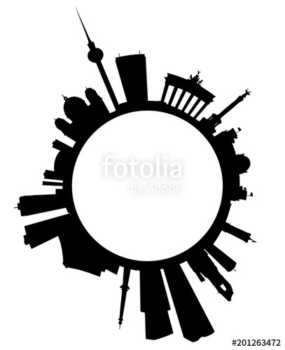 407x500 Berlin Und Seine Als Skyline Fichier Vectoriel