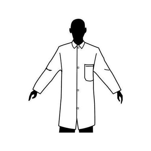 500x500 Medium Weight White Lab Coats