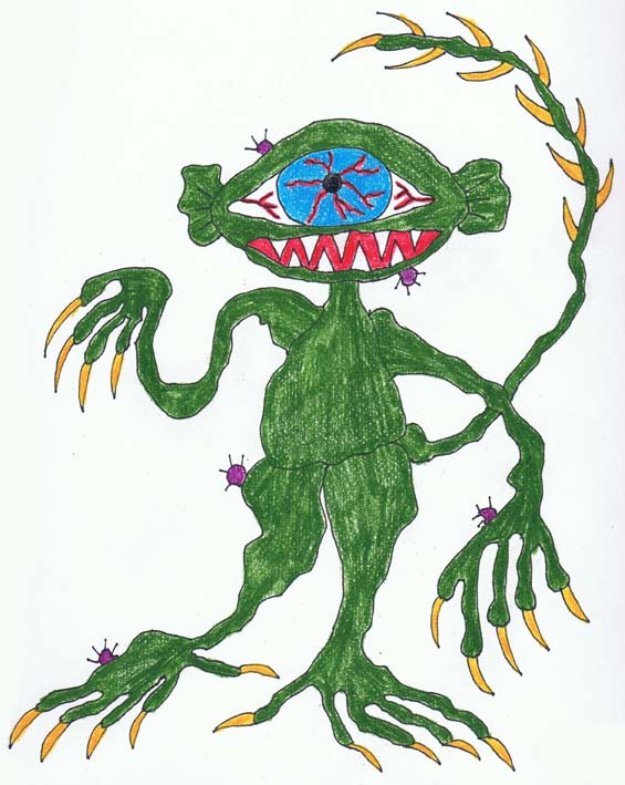 565x709 Drawing Lab One Eyed Monster