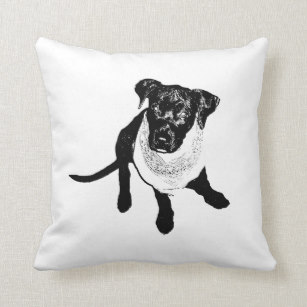 307x307 Black Lab Puppies Pillows