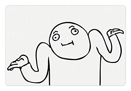 425x295 ambesonne humor pet mat for food and water, whatever