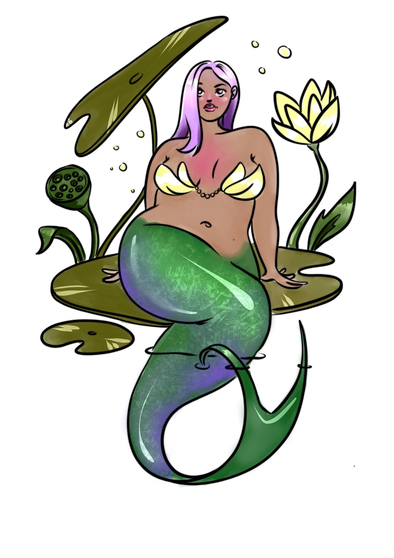 1280x1813 It's Been A Rainy Day, So I'm Drawing Mermaids Daily Drawing