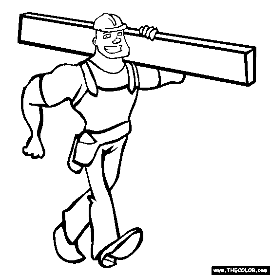 554x565 Labor Day Online Coloring Pages