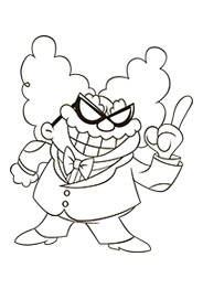 184x262 Captain Underpants Professor Poopypants Coloring Pages