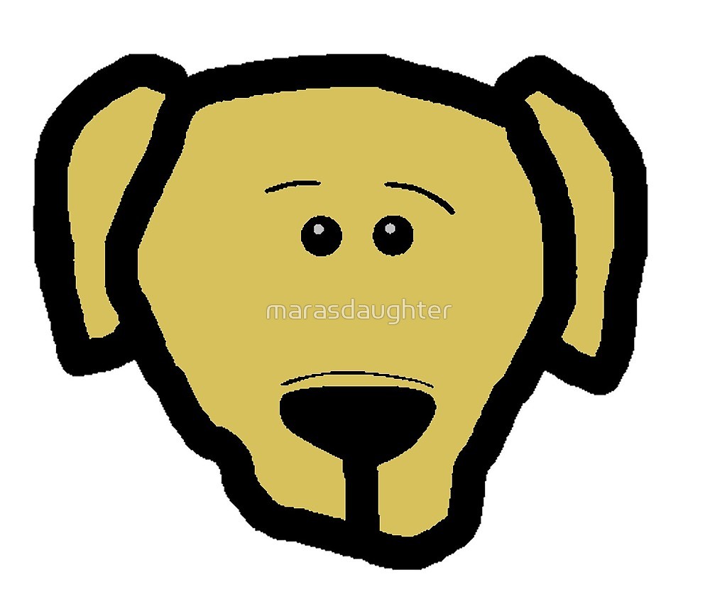 1000x861 Labrador Retriever Yellow Cartoon Head