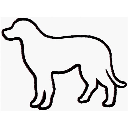 500x500 Labrador Outline Embroidery Designs, Machine Embroidery Designs