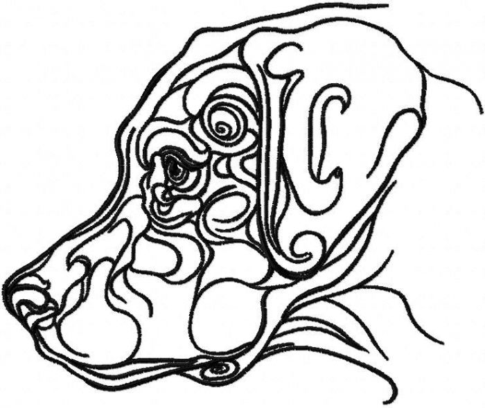 700x589 Black Labrador Free Embroidery Design