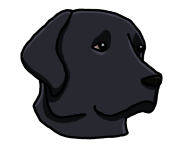 190x147 Labrador Retriever, Dog, Comic, Drawing Women's Crewneck