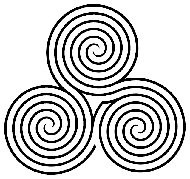637x600 triple spiral labyrinth