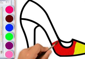 300x210 How To Draw Girl Shoes How To Draw Manga Shoes Tall Lace Up Boot