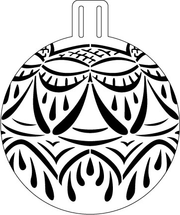 362x431 Yellow Rose Lace Ornament Stencil