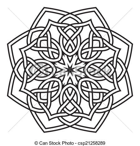 450x470 contemporary doily round lace floral pattern card, circle