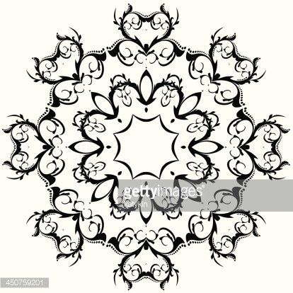 414x414 Beautiful Lace The Circular Premium Clipart
