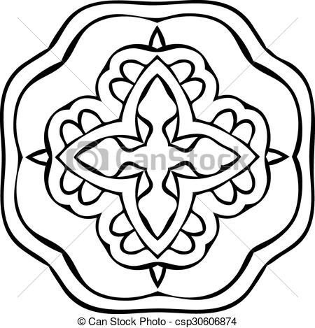 450x469 Ornamental Lace Pattern Abstract Ornament Orient Traditional