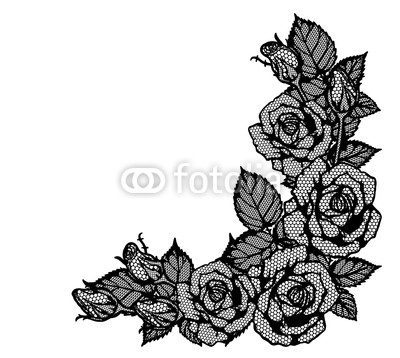 400x358 Rose Lace Vector