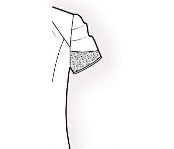 700x600 sleeve with pleats and lace inset