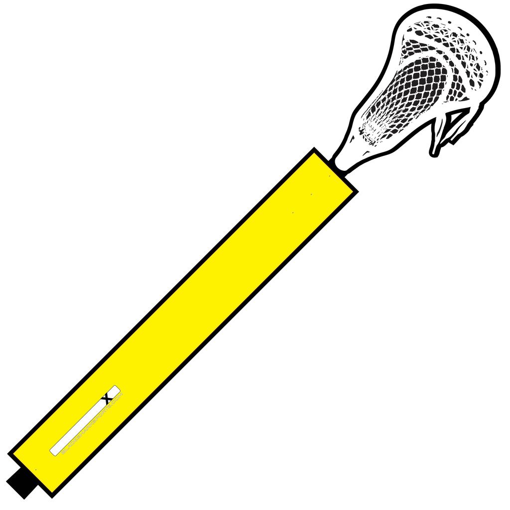 1024x1024 Yellow Lacrosse Stick Wrap Bladeshark Sports
