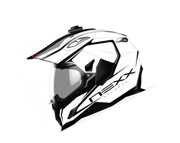 580x461 Nexx Voyager White Black Adventure Motorcycle Dual Sport