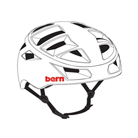 450x450 bern allston bike helmet w visor satin white xxl