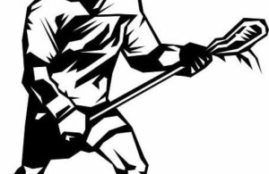 300x195 Lacrosse Player Shooting Clipart